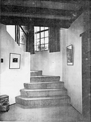 Image: House, Chatsworth Road; No. 71, 'Woodhill'; the stairs, from the hall; looking south-east