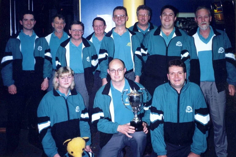 Image: Indoor bowls; Paterson Trophy wining team.