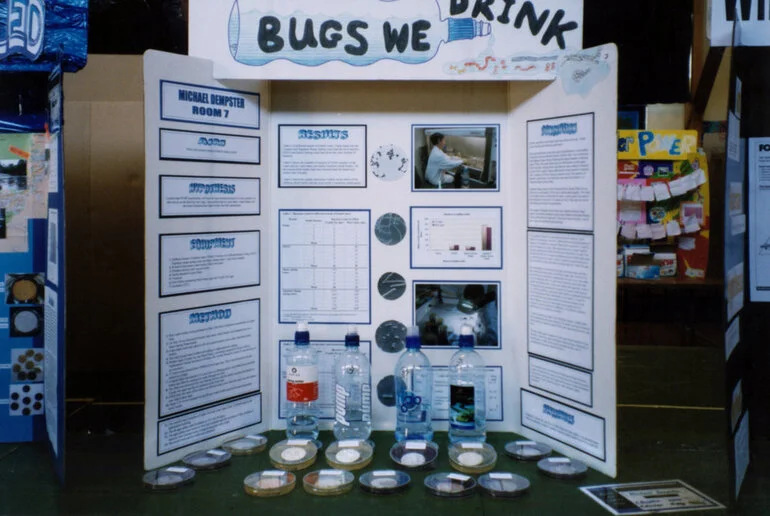 Image: Maidstone Intermediate Year 8 science fair; Michael Dempster's winning entry