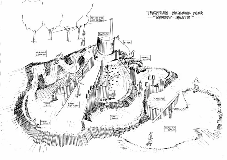Image: Trentham Memorial Park; fantasy playground proposal 2.