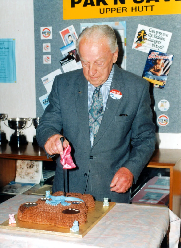 Image: Plunket House opening; oldest living Plunket baby Fred 'Mac' McCluskey, 91, from Khandallah.