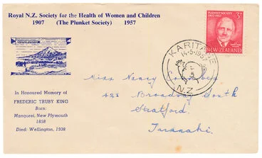 Image: Plunket 50th Jubilee, First Day Cover