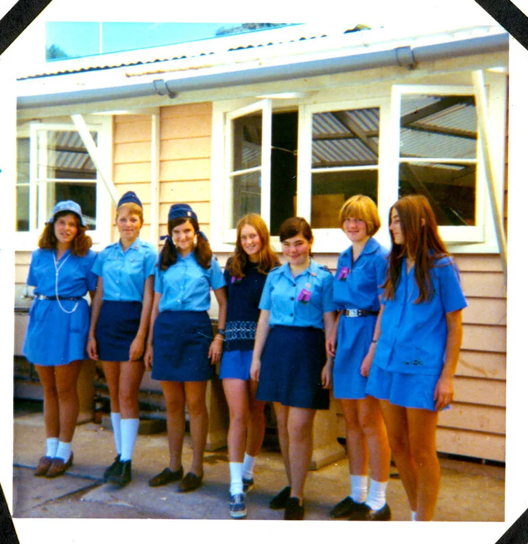 Image: Girl Guides Upper Hutt Division; Rangers; District Camp; 1974