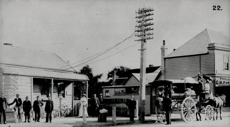 Image: Hutt Valley History 22; Road Transport; horse-drawn bus.