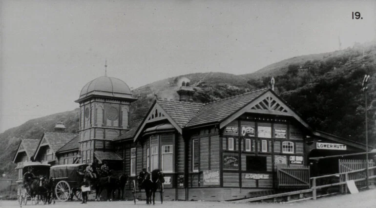 Image: Hutt Valley history 19; Lower Hutt railway station, built 1905.