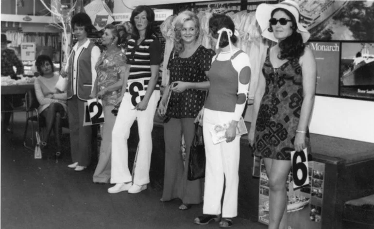 Image: Hazelwoods fashion parade 2; five models (local amateurs).