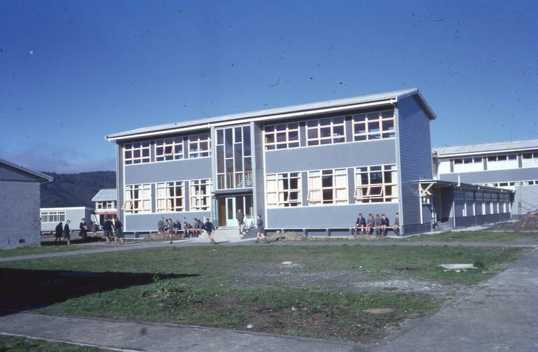 Image: Upper Hutt College buildings 1962; B Block