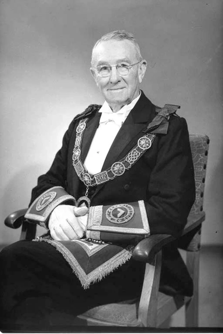 Image: Head and shoulders portrait of Mr Doug Hay, in ceremonial dress