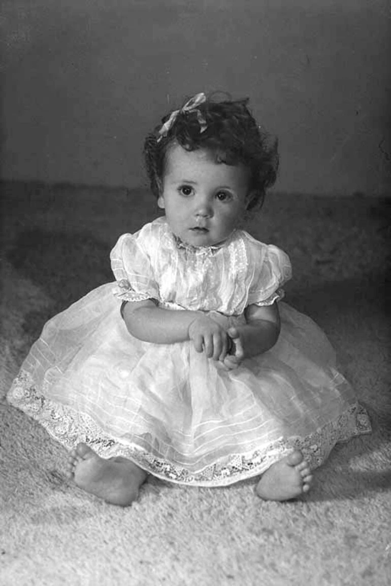 Image: Portrait of baby Barbara Hoult