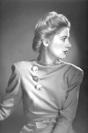 Image: Head and shoulder portrait of a model