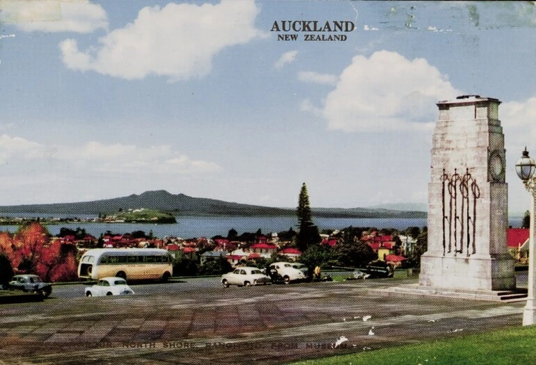 Image: Waitemata Harbour, North Shore, Rangitoto, from Museum.