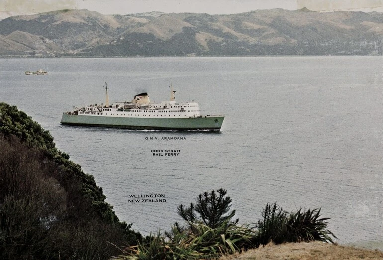Image: G.M.V. Aramoana Cook Strait Rail Ferry, Wellington, New Zealand