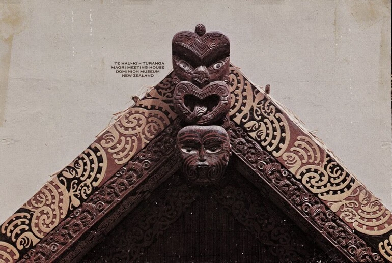 Image: Te Hau-ki-Turanga, Maori meeting house Dominion Museum Wellington