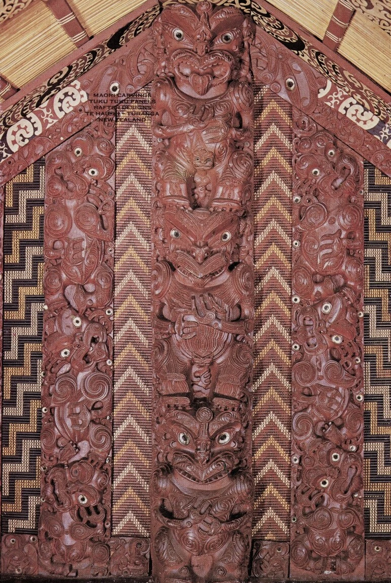 Image: Te Hau-ki-Turanga, Maori meeting house Dominion Museum Wellington