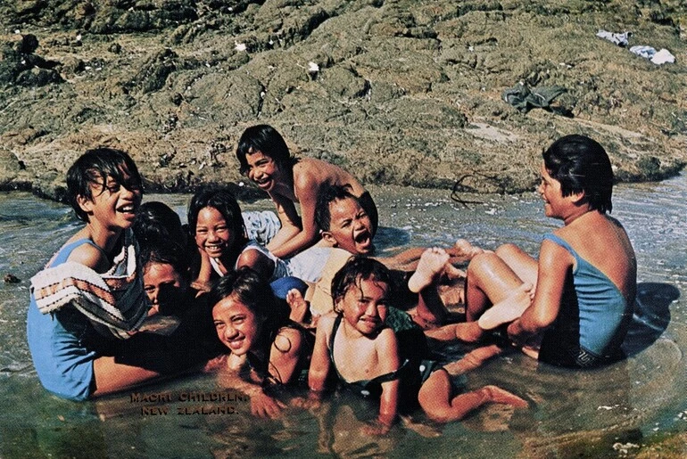 Image: Maori Children, New Zealand