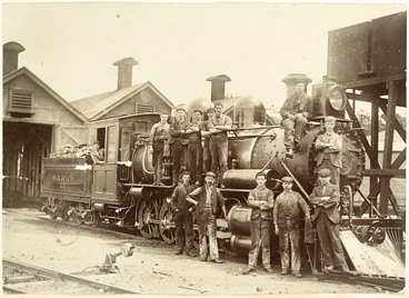 Image: Wellington and Manawatu Railway Company railway locomotive 13 'The Lady'