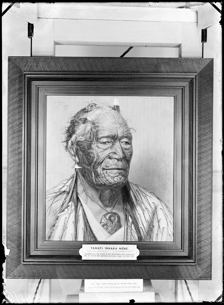 Image: Goldie painting of Tamati Waaka Nene Maori Head