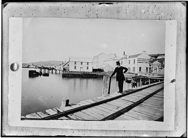 Image: Plimmer's Wharf and Te Aro, about 1874