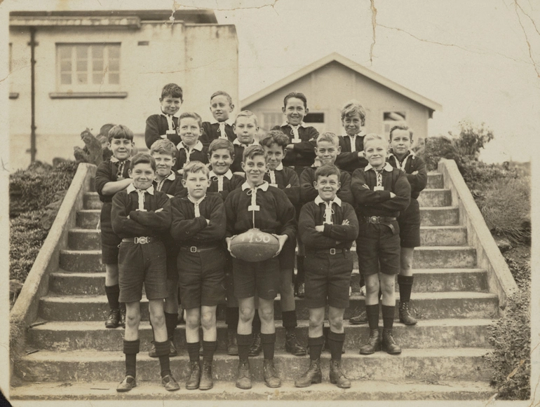 Image: Kowhai Intermediate? School Junior Rugby Team, 1930