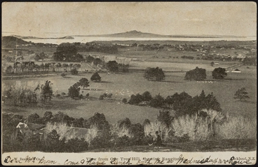 Image: View from One Tree Hill showing Rangitoto