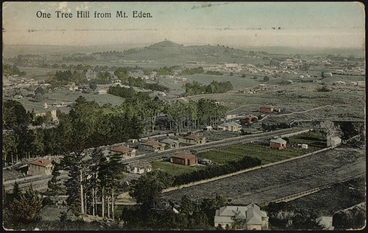 One Tree Hill from Mount Eden Image: One Tree Hill from Mount Eden