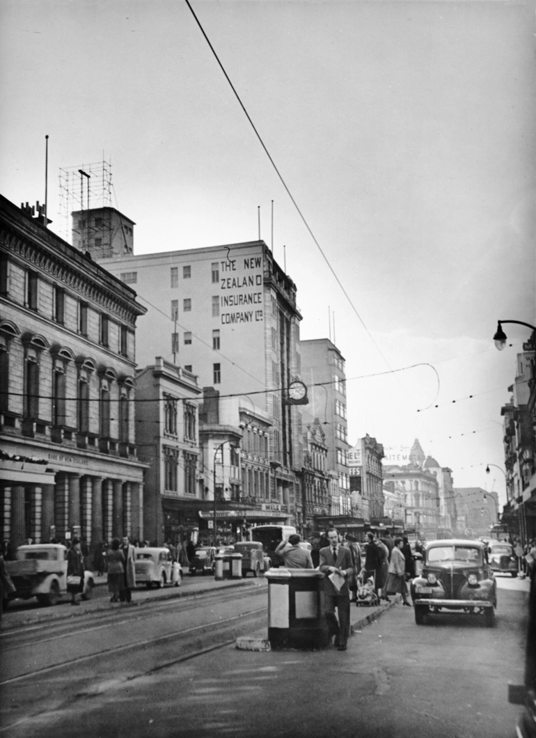 Image: Looking North from near Wyndham Street showing corner of Milne...
