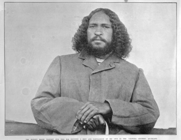 Half length portrait of Rua the prophet... Image: Half length portrait of Rua the prophet...