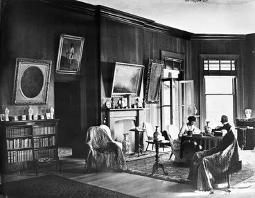 Image: Showing the interior of Mansion House, Kawau Island, the home....