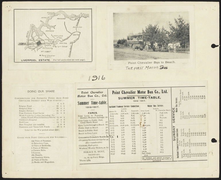Image: 1916 Point Chevalier