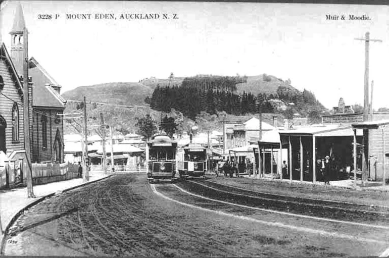 Image: Looking south from Symonds Street at the beginning of Mount....