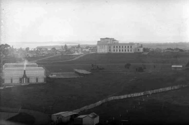 Looking east across Auckland Domain from the roof of the.... Image: Looking east across Auckland Domain from the roof of the....