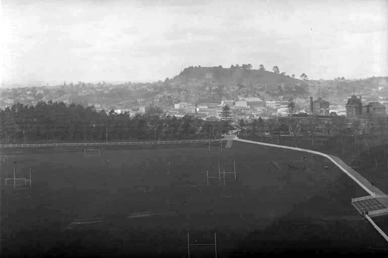Image: Looking south east towards Mount Hobson over Auckland Domain....