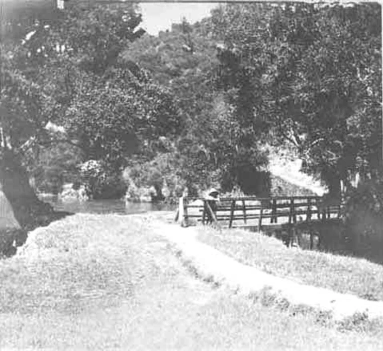 Image: Looking from beach to bridge at foot of Endeavour Street....
