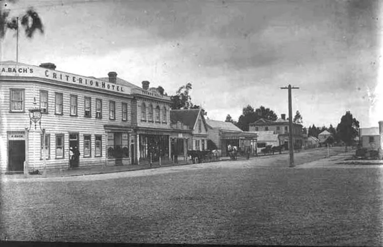 Image: Looking down Duke Street, Cambridge showing Criterion Hotel....