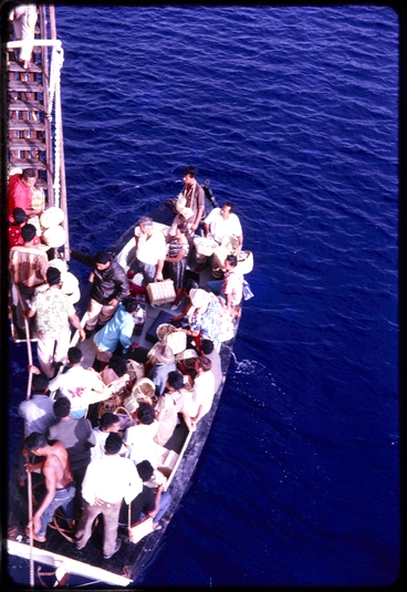 Image: Boarding a ship off Niue
