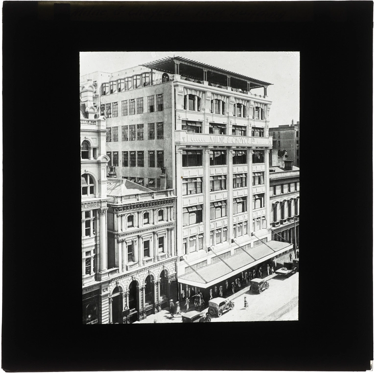 Image: Milne and Choyce's new building in Queen Street, central Auckland