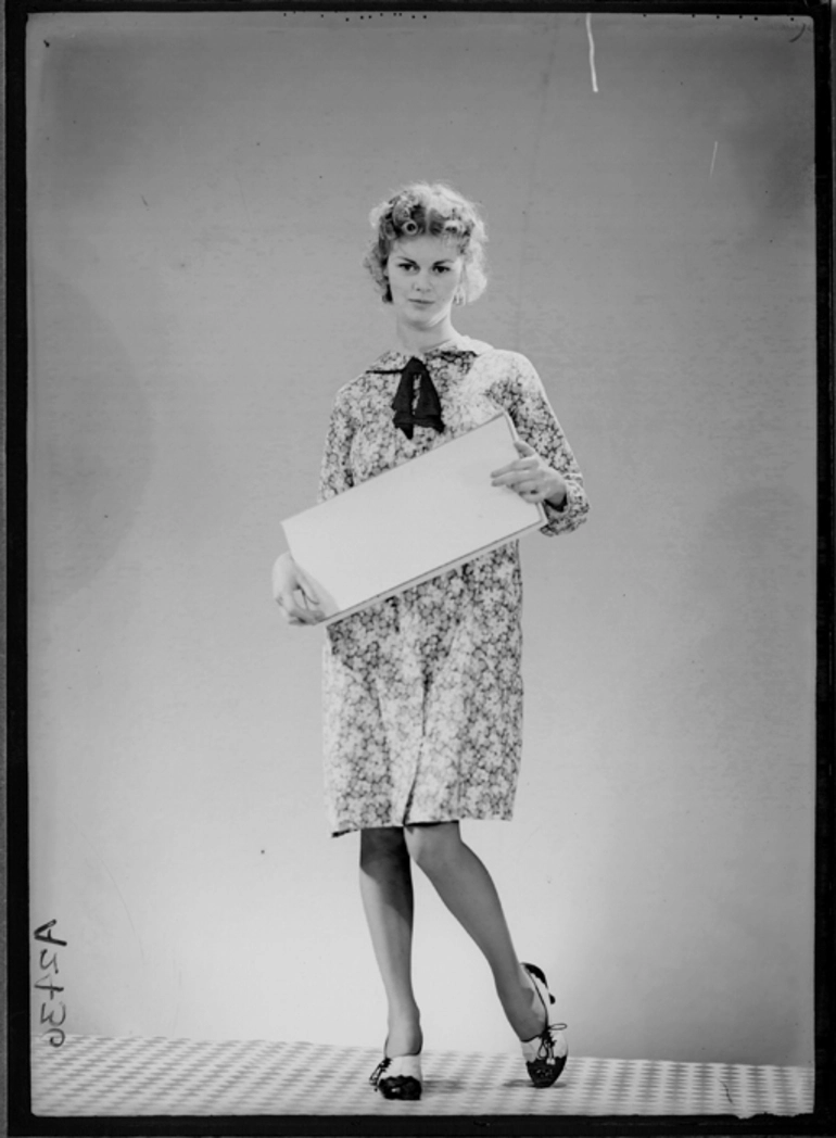 Image: Showing a model for Cadbury Fry Hudson 1940s