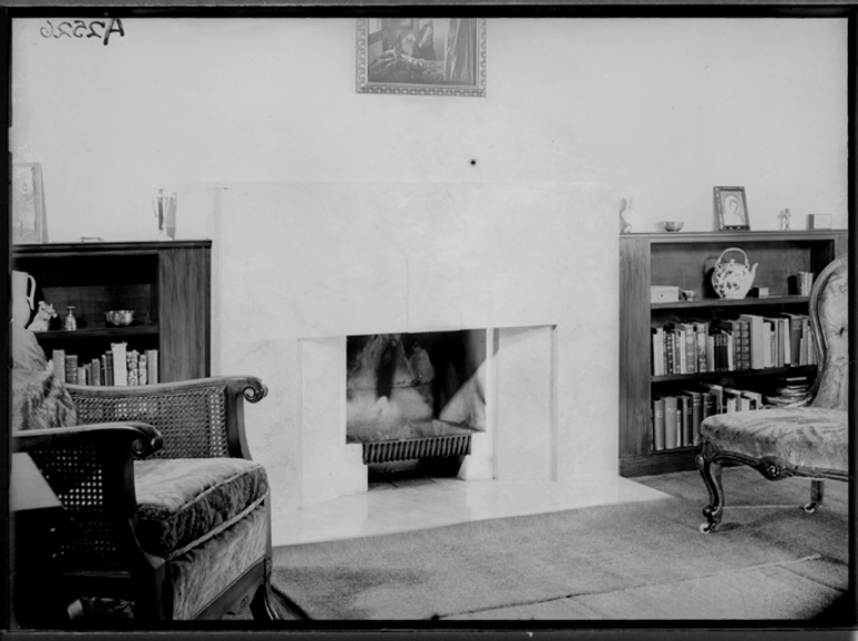 Image: Showing a living room, for Home and Building magazine 1940