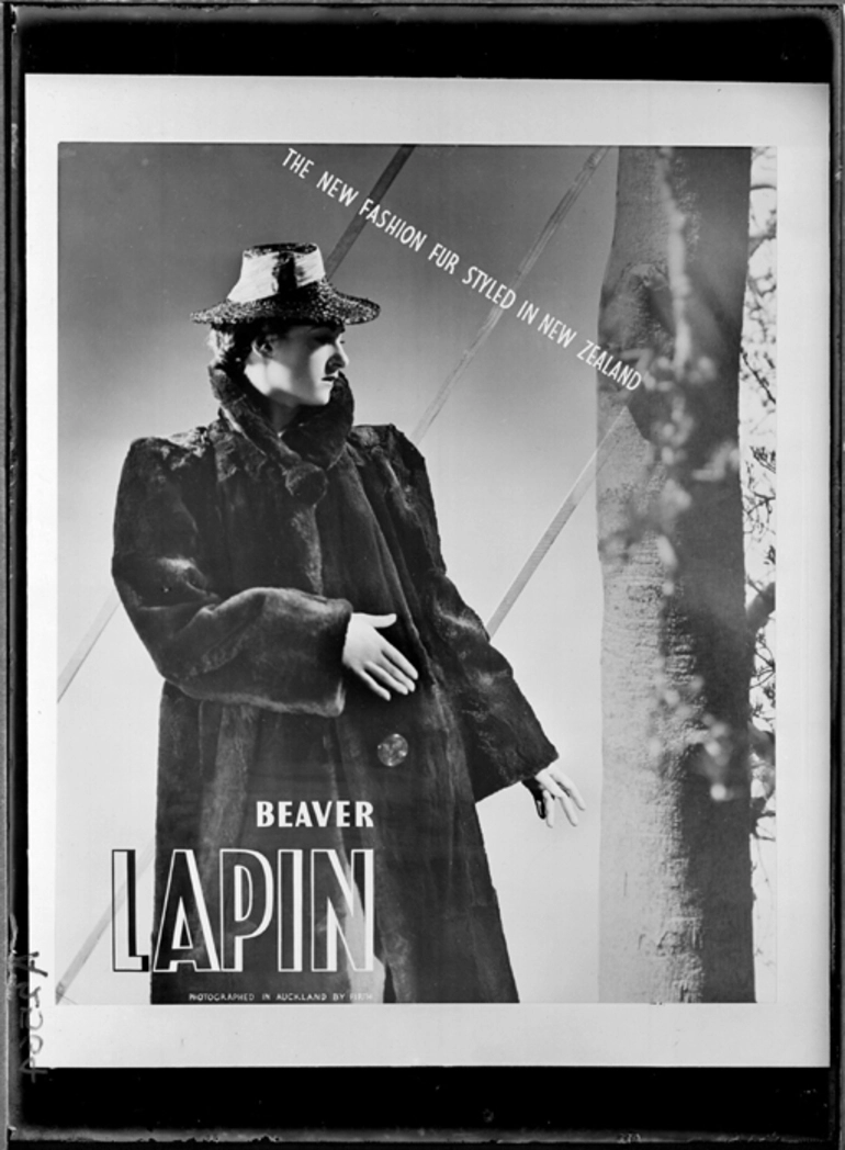 Image: Showing an advertisiement for Mooney Furs 1940