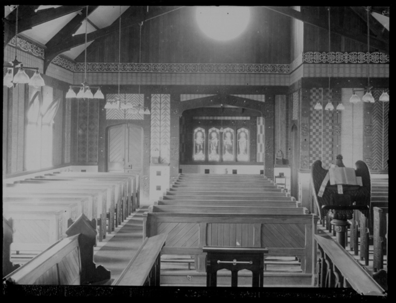 Image: Interior view of St Faiths' Church, Ohinemutu
