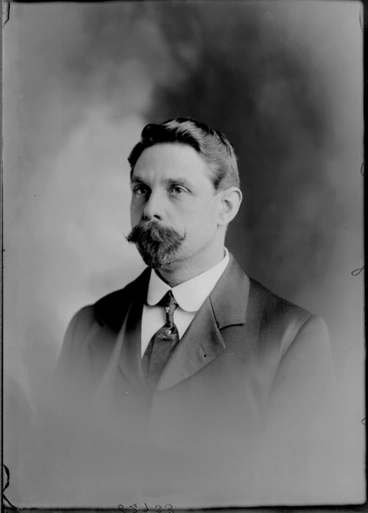 Image: 1/4 length portrait of Mr Craig, with a large moustache and....