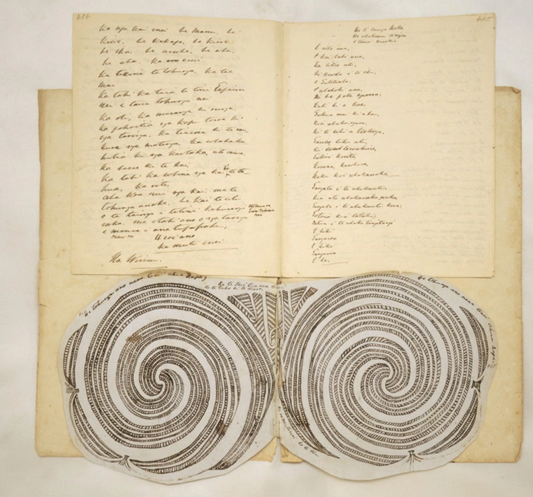 Image: Te Rangikaheke. Description of the ceremonies observed on the occasion of tattooing a chief and the method of performing the operation.