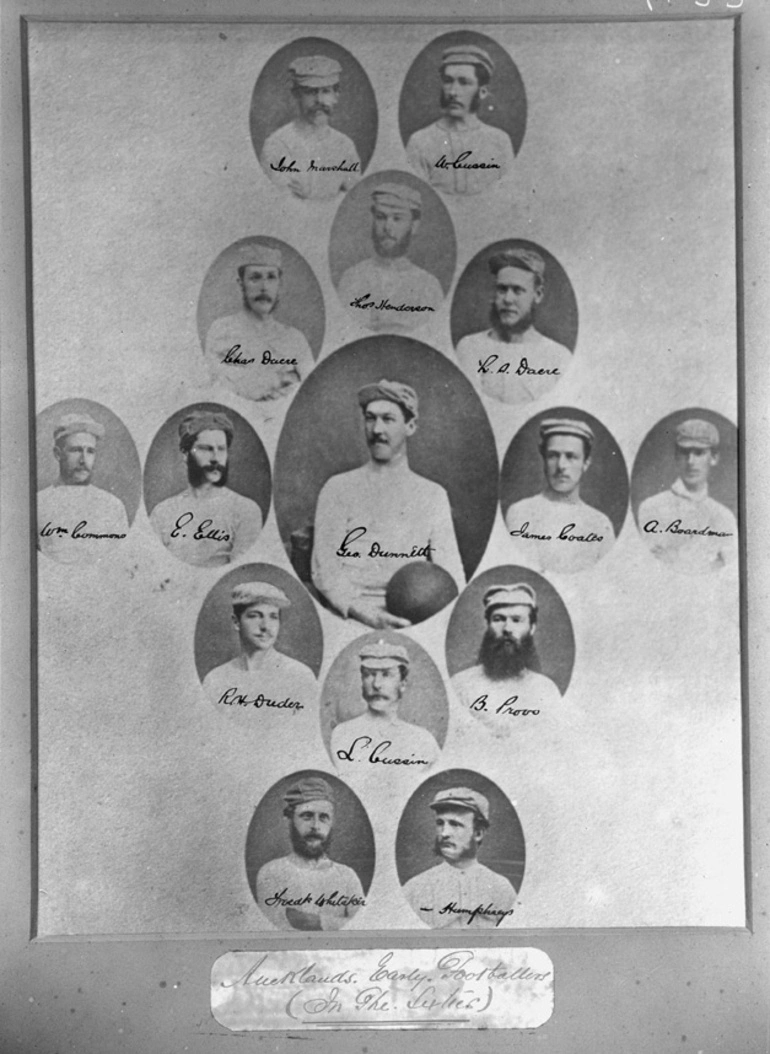 Image: Fifteen of Auckland's early footballers