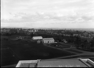 Panoramic view looking west from the Auckland Museum...1929 Image: Panoramic view looking west from the Auckland Museum...1929
