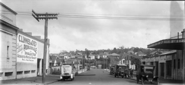 Looking along Melrose Street from Khyber Pass Road...1929 Image: Looking along Melrose Street from Khyber Pass Road...1929