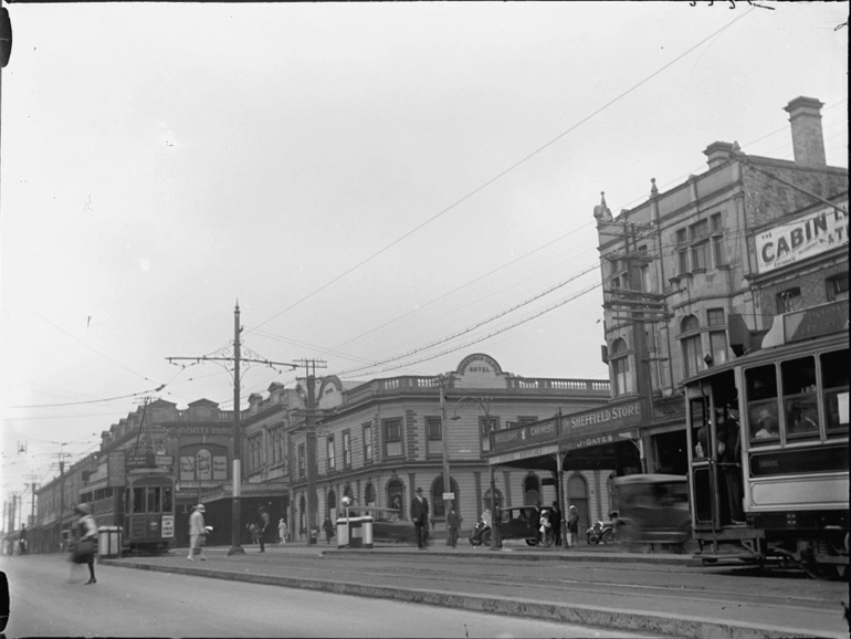Image: Looking south west along Symonds Street from Hohipere Street...1928