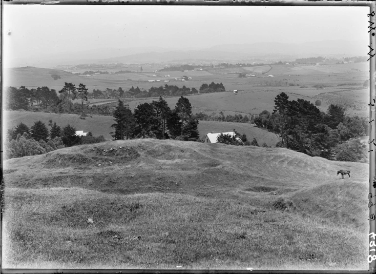 Image: Looking west from Three Kings over Mount Roskill...1921