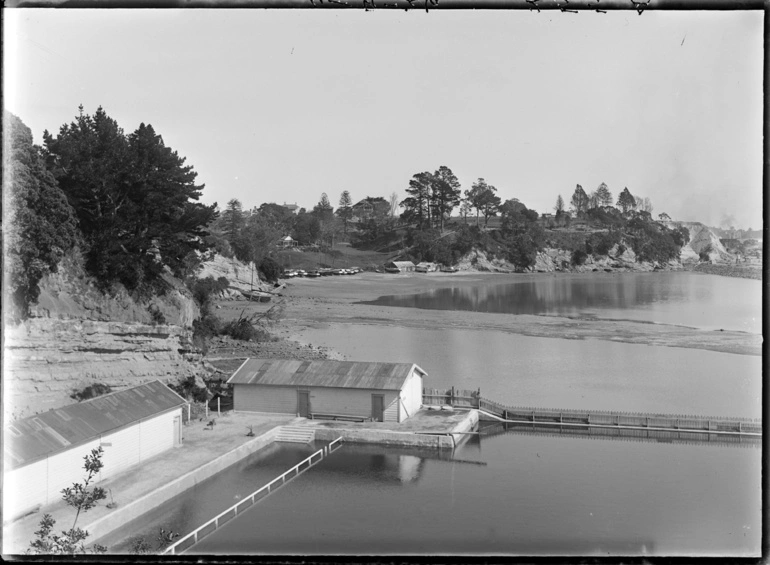 Image: Looking west from the Parnell Baths...1926