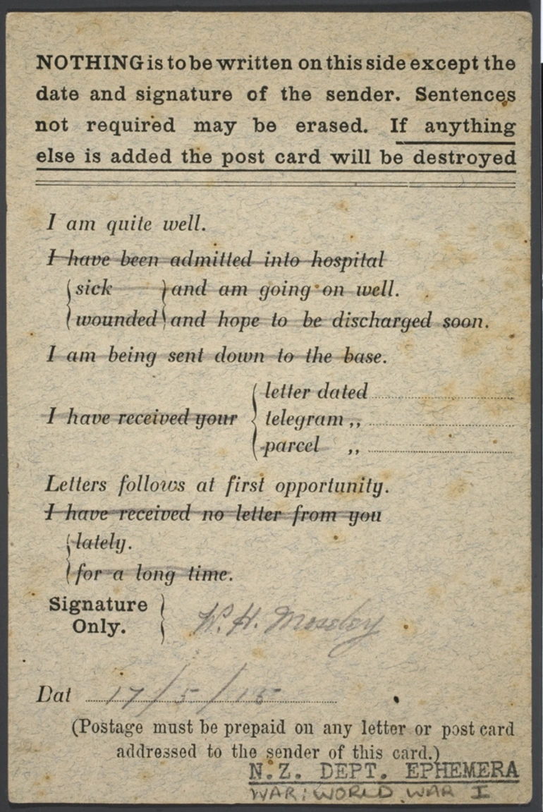 Image: Card from the field