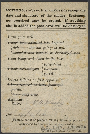 Image: Card from the field